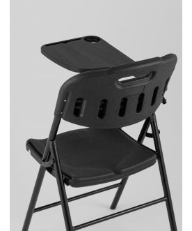 Раскладной стул Кейт банкетный со столиком черный