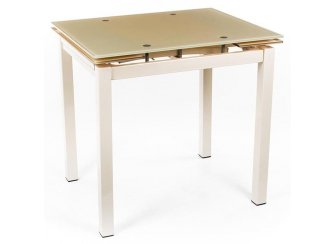 Стол раскладной ТВ017-13 арт.1157БР904 бежевый стекло