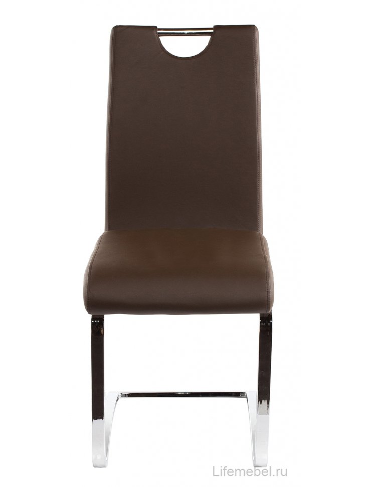 Стул Avola Brown/DC-1050 brown(640)/chrome стул (бр) 1522БР5645 - Отстутсвует спинка.