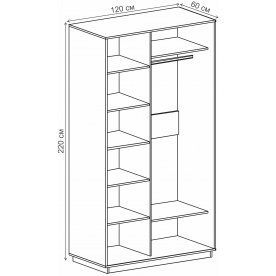 Шкаф-купе Леон-2 1200 Прага
