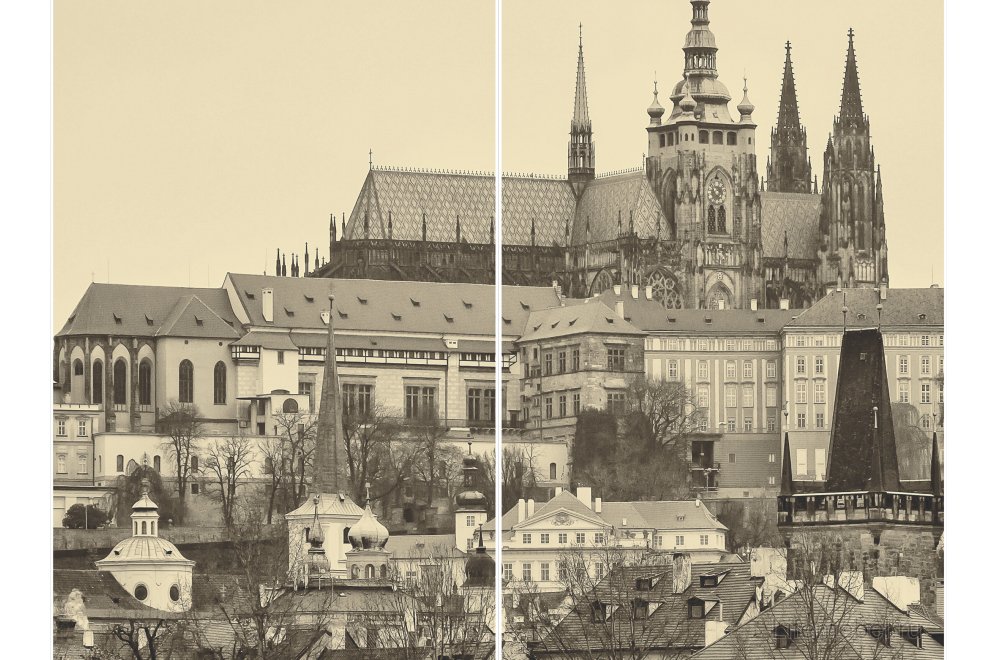 Шкаф-купе Леон-2 1200 Прага дуб бонифаций