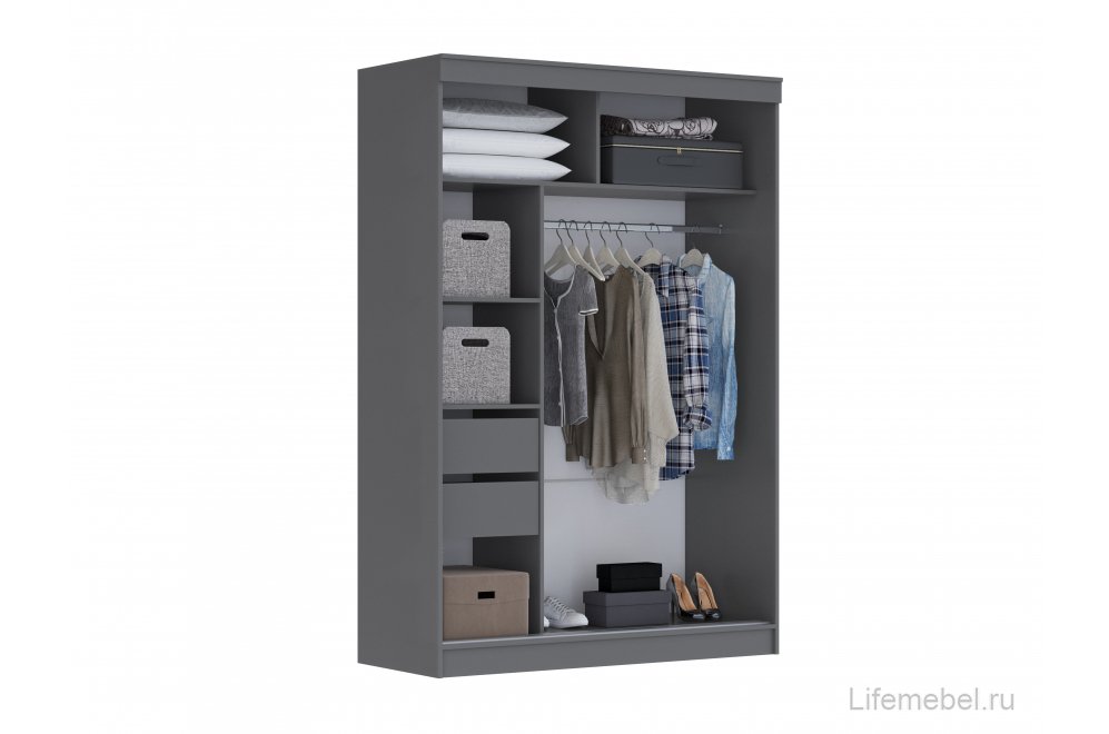 Шкаф-купе Орион 150 графит