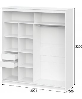 Шкаф-купе ШКП 3 20