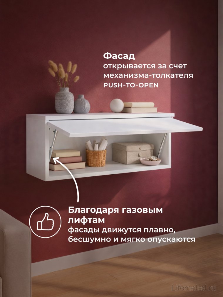 Навесной шкаф Роут 2 белый