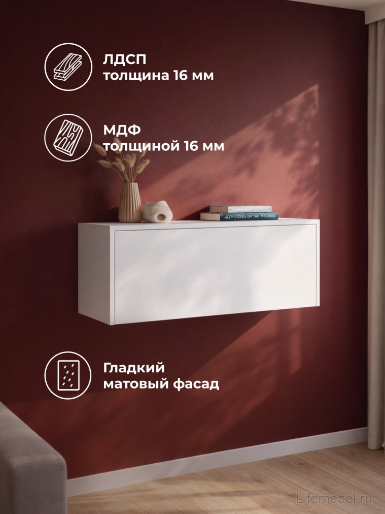 Навесной шкаф Роут 4 белый