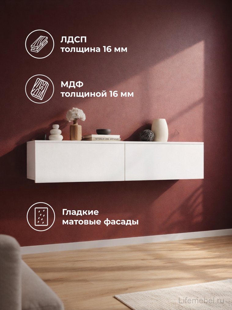 Навесной шкаф Роут белый