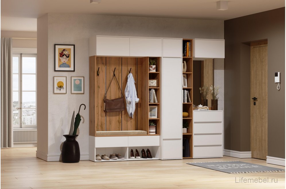 Навесной шкаф Роут белый