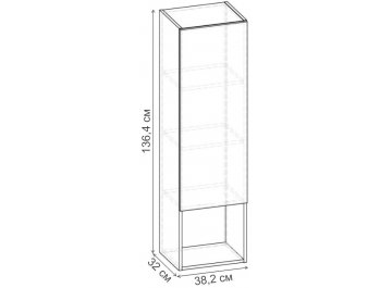 Шкаф навесной Шкаф навесной 382 НШ.006.382-01