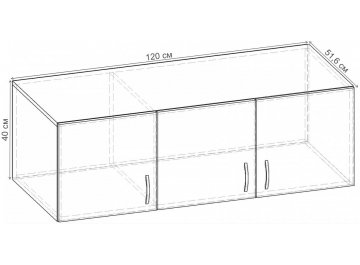 Шкаф навесной Рио-3 АН.005.1200-01