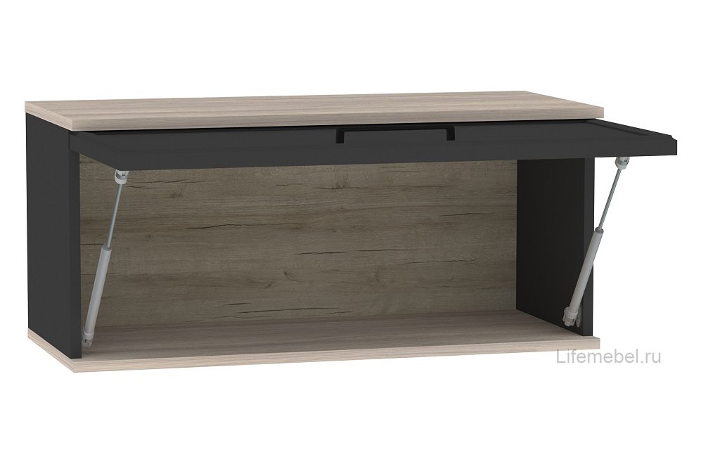 Шкаф навесной Аурелио 4 черный