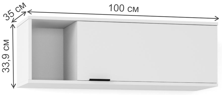 Шкаф навесной City белый