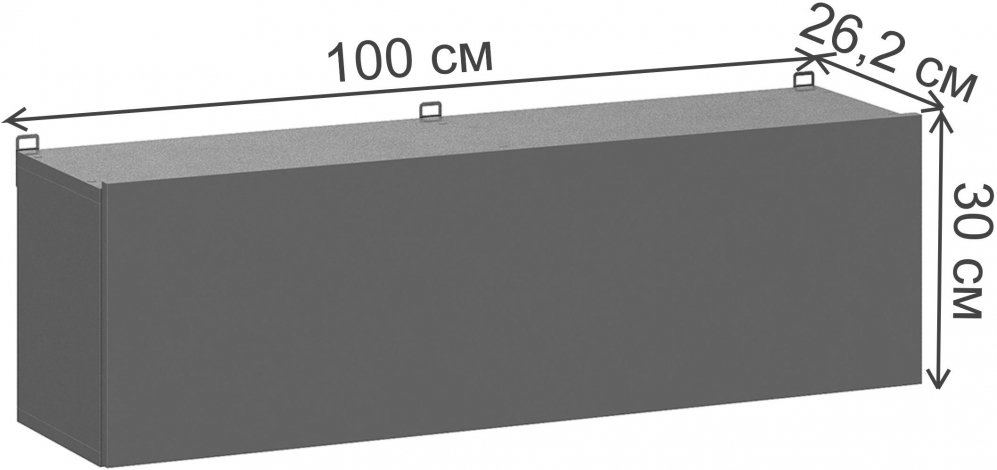 Шкаф навесной Денвер графит