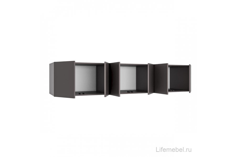 Шкаф навесной Фиеста 200 графит ЛДСП