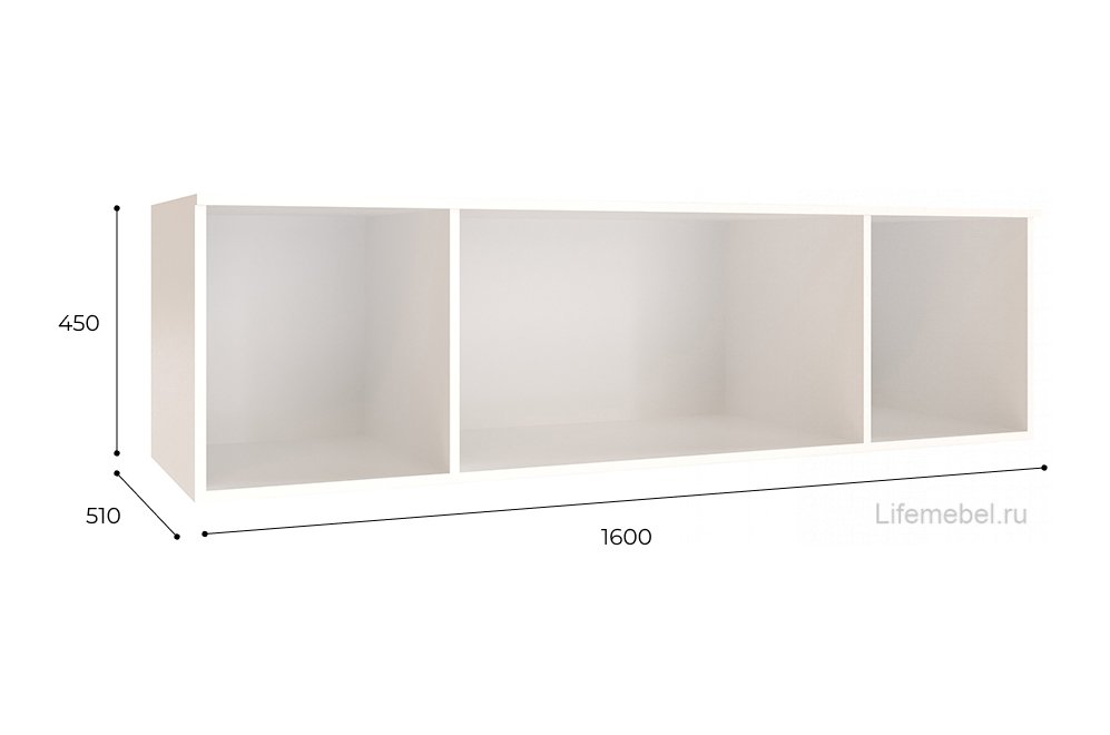 Шкаф навесной Лагуна-016 белый / дуб юкон