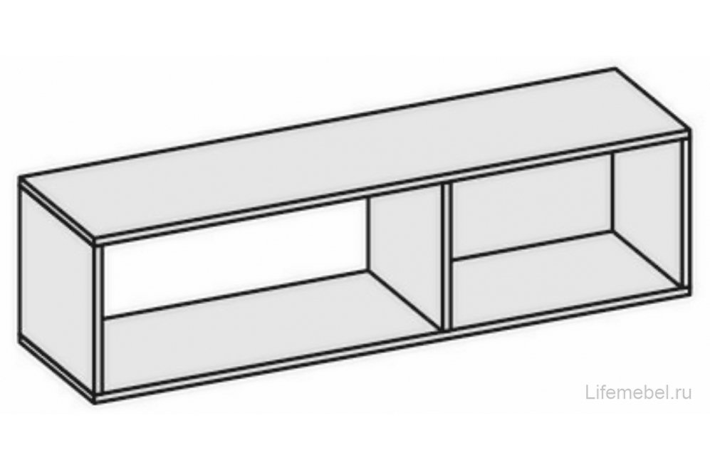 Шкаф навесной МС Квадро Ан-1 графит