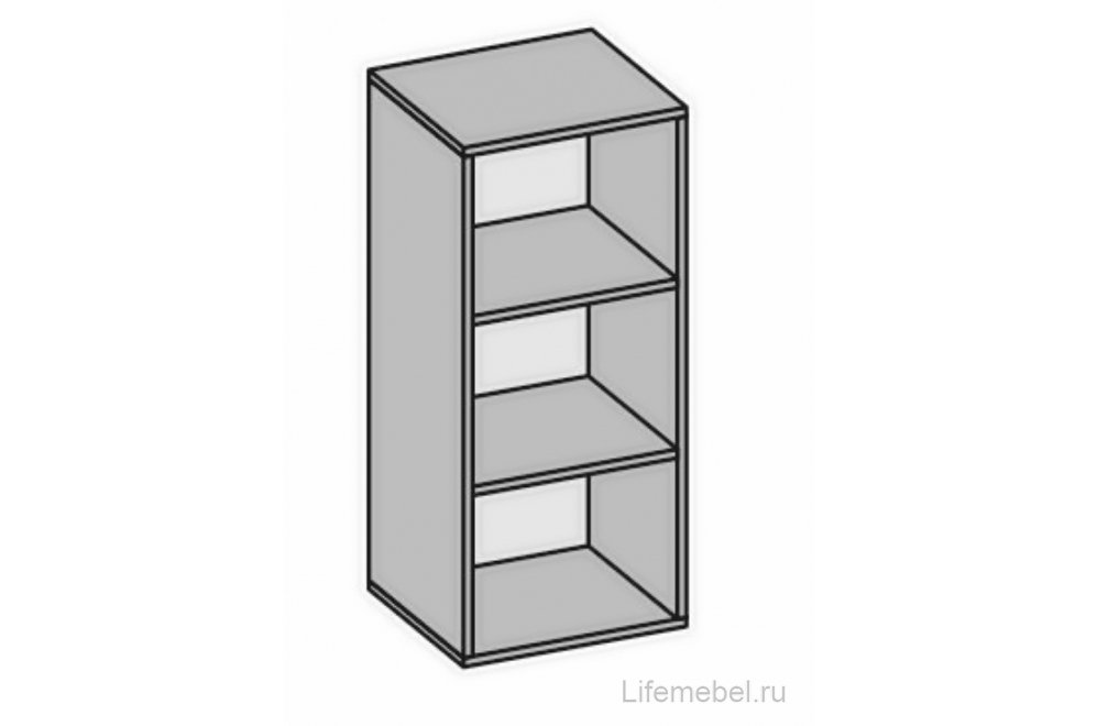 Шкаф навесной МС Квадро Ан-3 миндаль