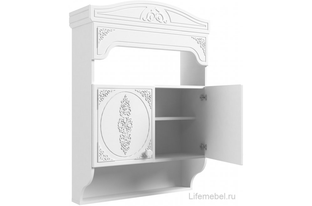 Шкаф навесной Ассоль АС-14 белое дерево