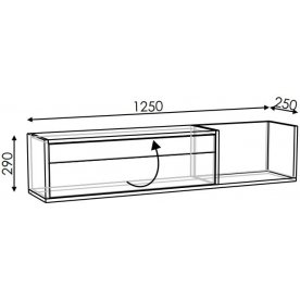 Шкаф навесной Матера модель 2