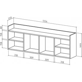 Шкаф навесной Остин-2
