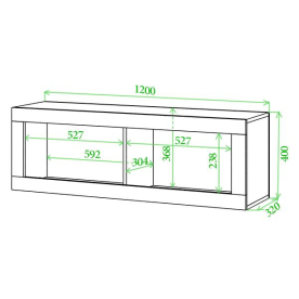 Шкаф навесной Той 2 КК