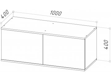 Шкаф навесной Шторм 100