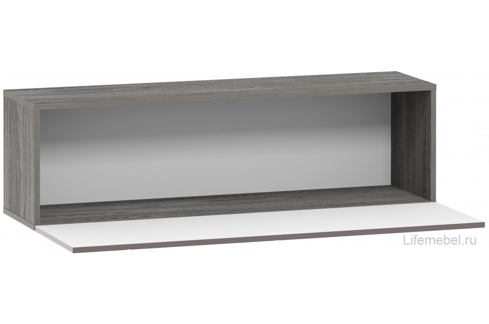 Шкаф навесной Summit НМ 014.21 10 26 ПВХ софт графит / ясень анкор темный kr