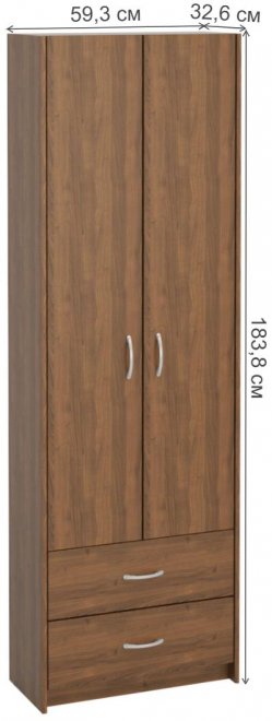 Шкаф Милана-2 орех