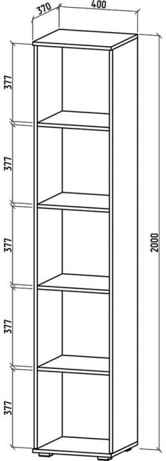 Шкаф Марокко-1 / Тунис-1 дуб сонома / белый