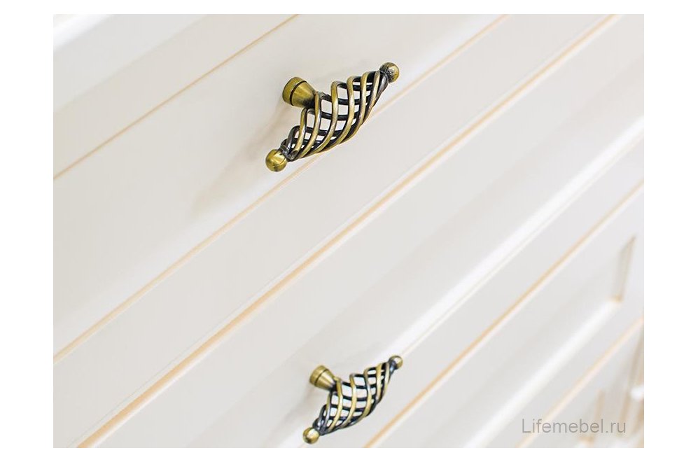 Шкаф Афина МН-222-14 крем / патина