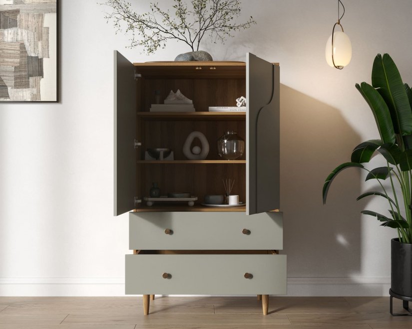 Шкаф Арка (Arka) AR14-f2 Темно-бежевый