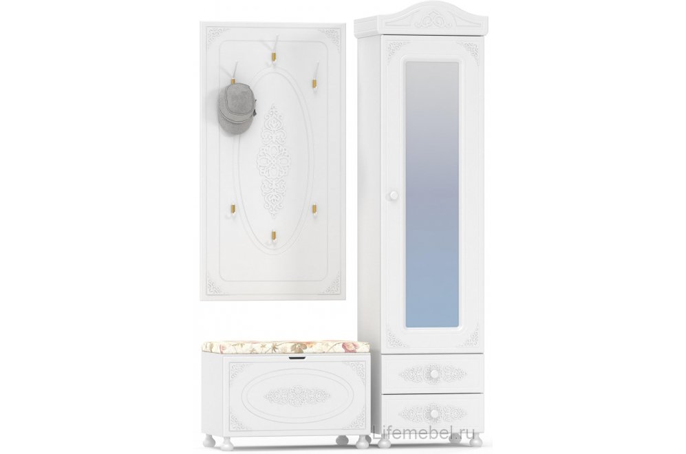 Шкаф Ассоль АС-1 белое дерево