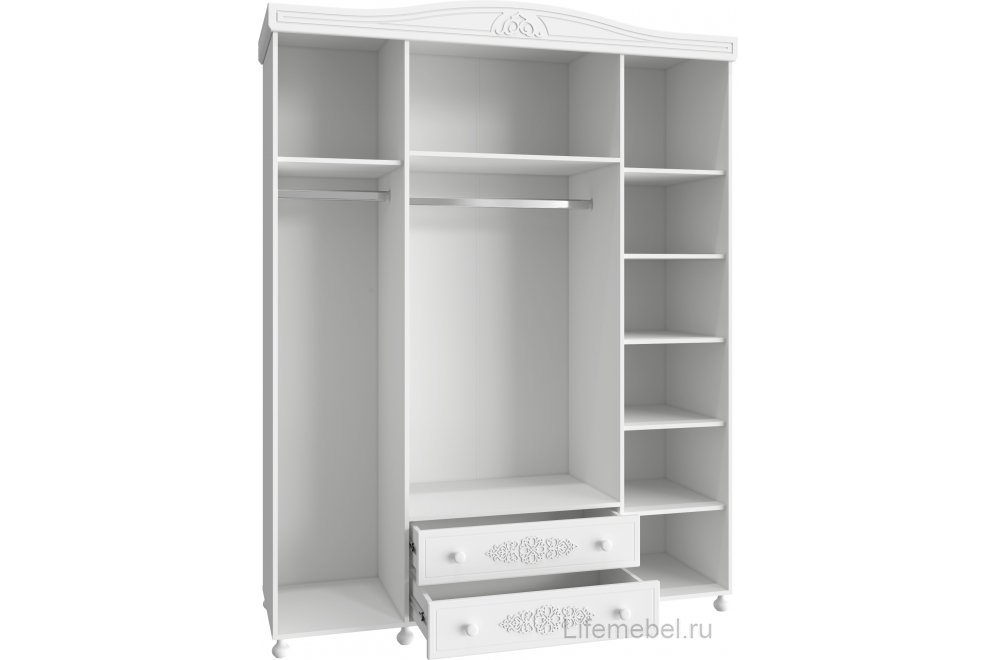 Шкаф Ассоль АС-28 белое дерево