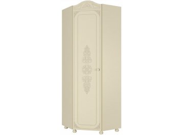 Платяной шкаф Ассоль плюс АС-521К с короной левый ваниль