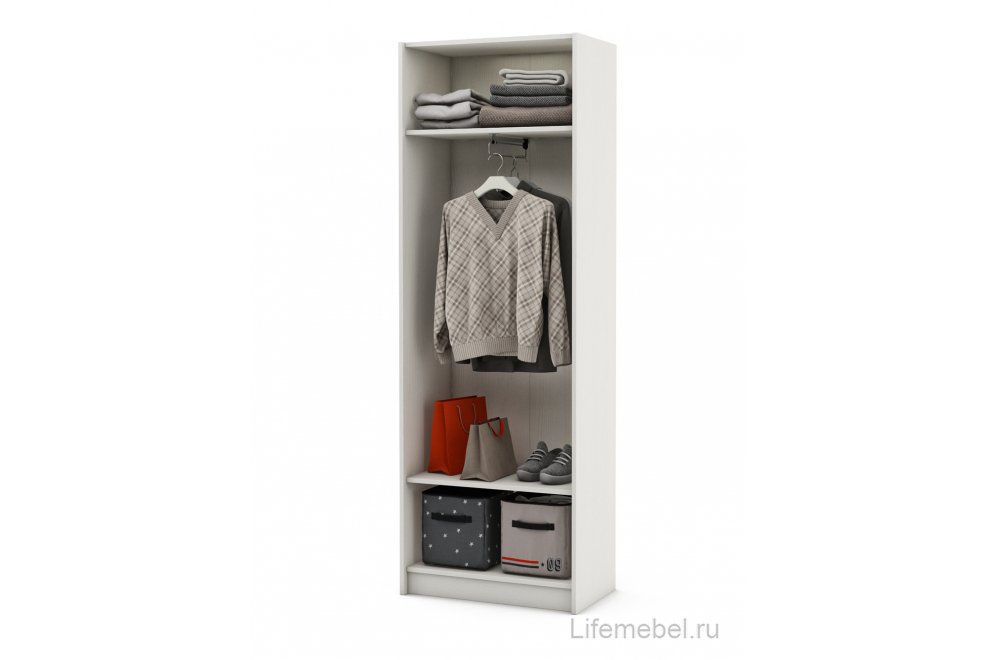 Шкаф Август-6 платяной белый