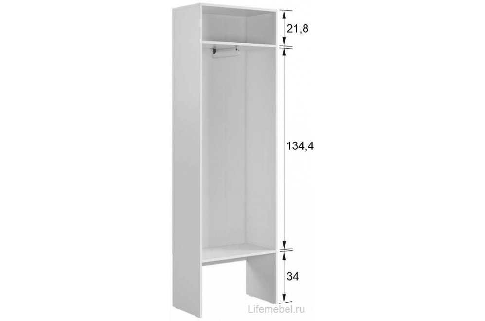 Шкаф Баско L600 графит