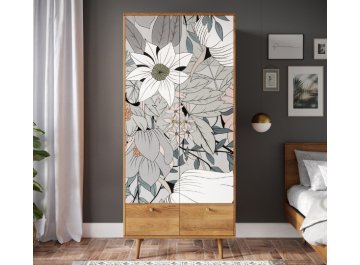 Распашной шкаф Бербер (Berber) BB16/Print_50 разноцветный