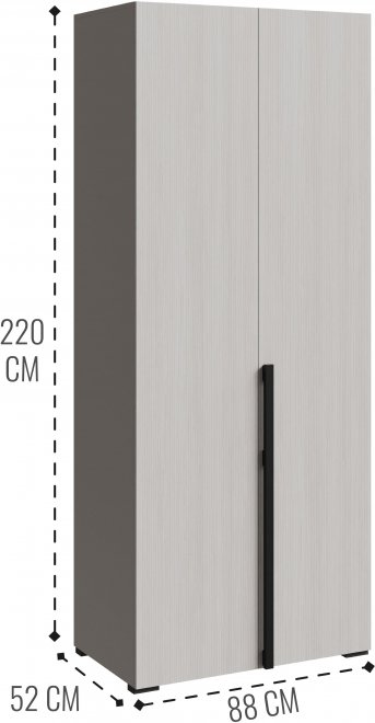 Шкаф Болонья СБЛ-03 2-х дверный кашемир