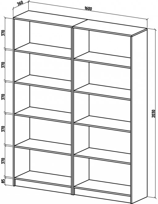Шкаф Бостон-13 дуб сонома