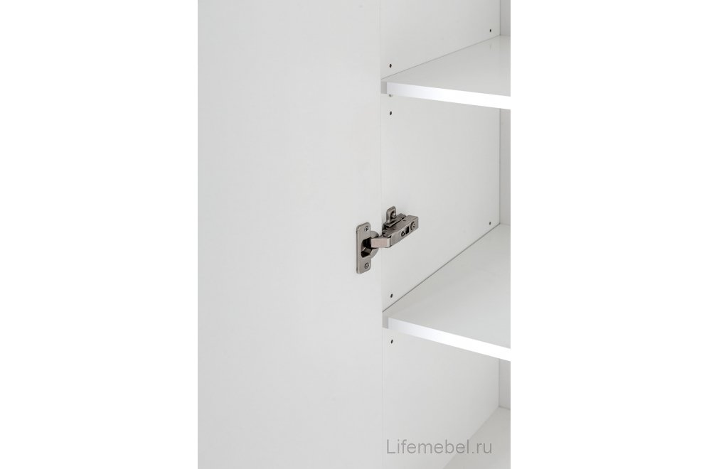 Шкаф City 40 одностворчатый с зеркалом белый