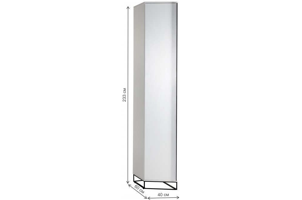 Шкаф City универсальный переходной 40/60 белый