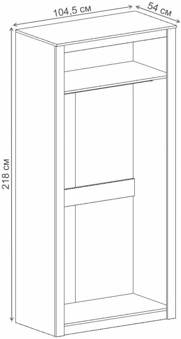 Шкаф Даллас дуб винтерберг / таксония