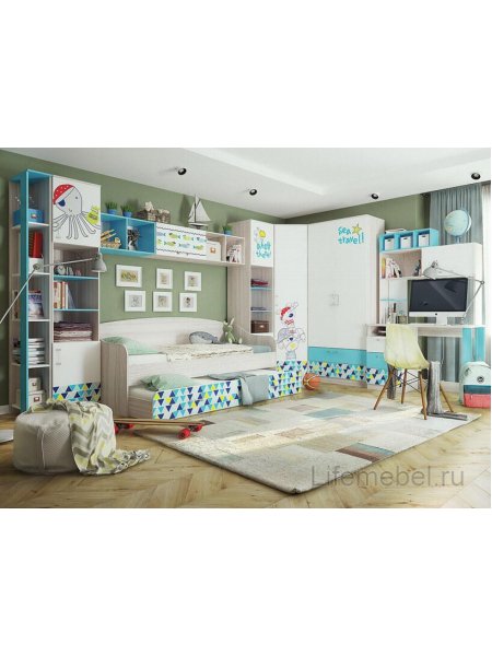 Шкаф Джимми для одежды бирюза / джимми