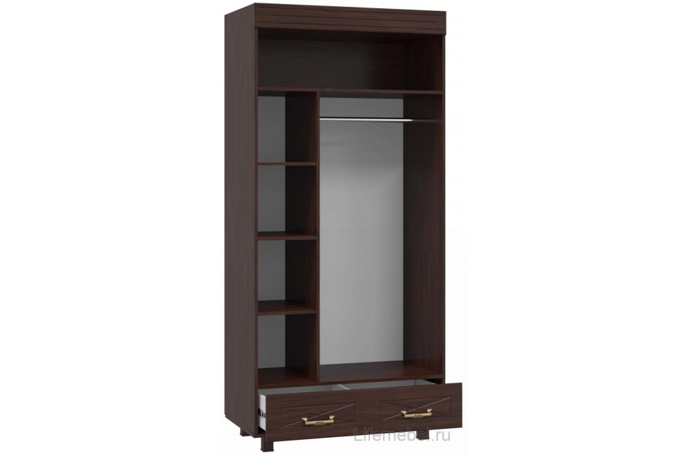 Шкаф Элизабет ЭМ-6 орех темный платяной