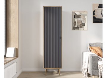 Шкаф распашной Эмерсон (Emerson) EM101/7024/L коричневый