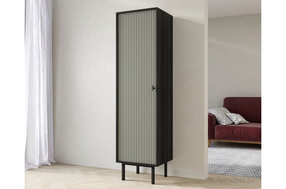 Шкаф Эмерсон (Emerson) EM101/gray/L черный