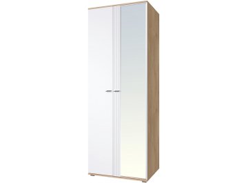 Платяной шкаф Эмилия ЭЛ-16К дуб крафт золотой / меренга