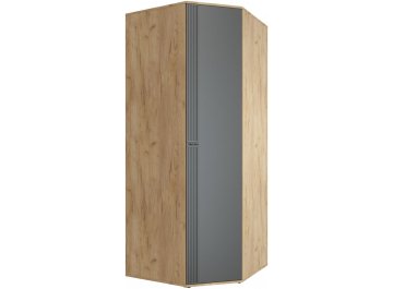 Платяной шкаф Эмилия ЭЛ-17К дуб крафт золотой / графит