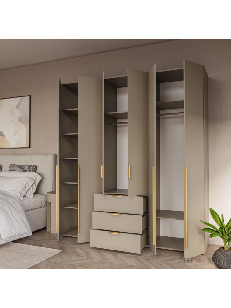 Шкаф Фиеста Лайт 200 кашемир ЛДСП