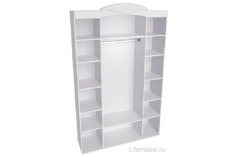 Шкаф Филадельфия ШК-06 белый / белый бриллиант