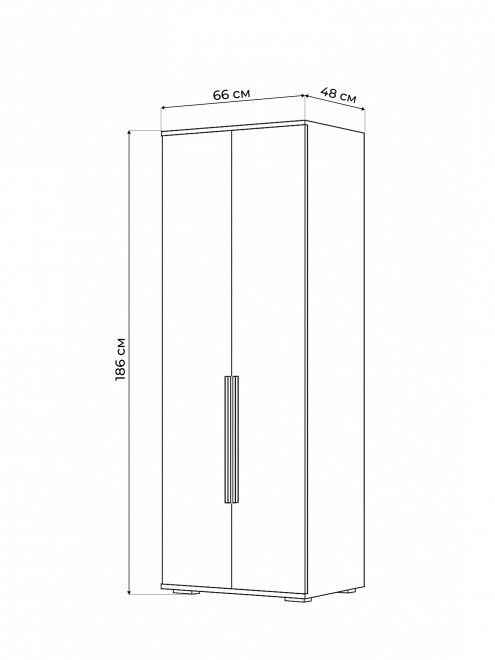 Шкаф Филеста 2-ств. кашемир